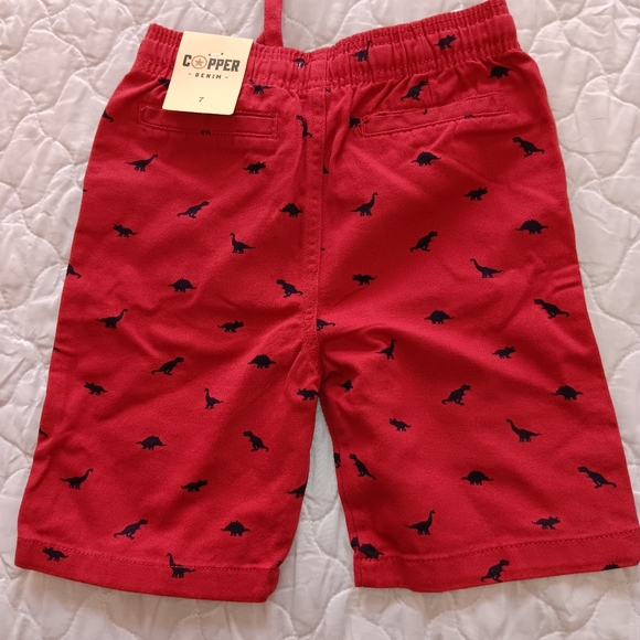 3 shorts for boys, size 7, blue, red and brown, Cooper brand - Picture 6 of 10
